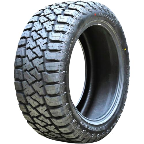 Wildtraxx R/T All-Terrain Mud Off-Road Light Truck Radial Tire-35X12.50R20LT 35X12.50X20 35X12.50-20 126R Load Range F LRF 12-Ply BSW Black Side Wall