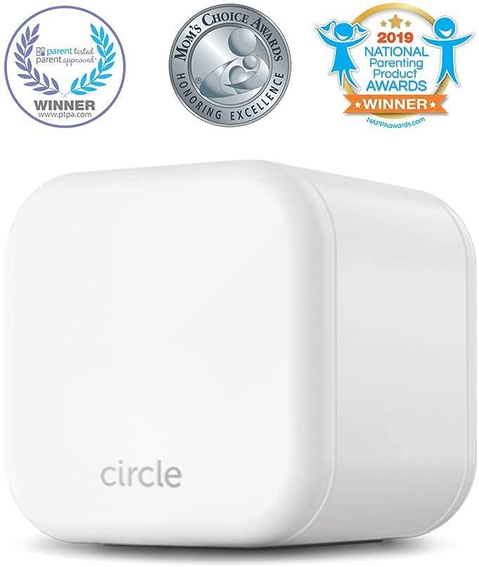 Circle Parental Controls 3 Month Subscription - Internet & Mobile Devices - Works on WiFi, Android & iOS Devices - Control Apps, Set Screen Time Limits, Block & Filter Content Pack of 2