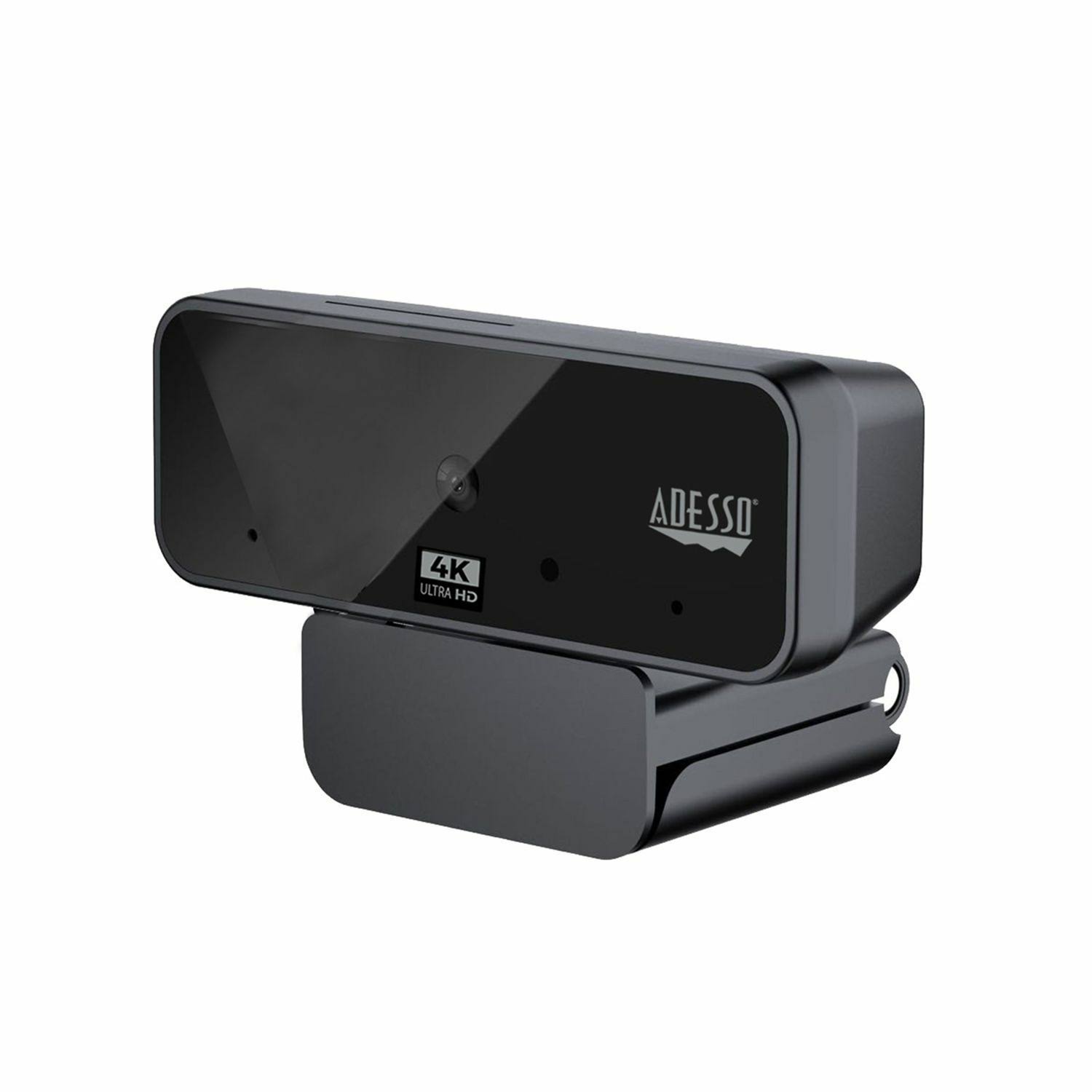 Adesso Cybertrack H6 4K Ultra HD USB Webcam with Microphone u0026 Shutter