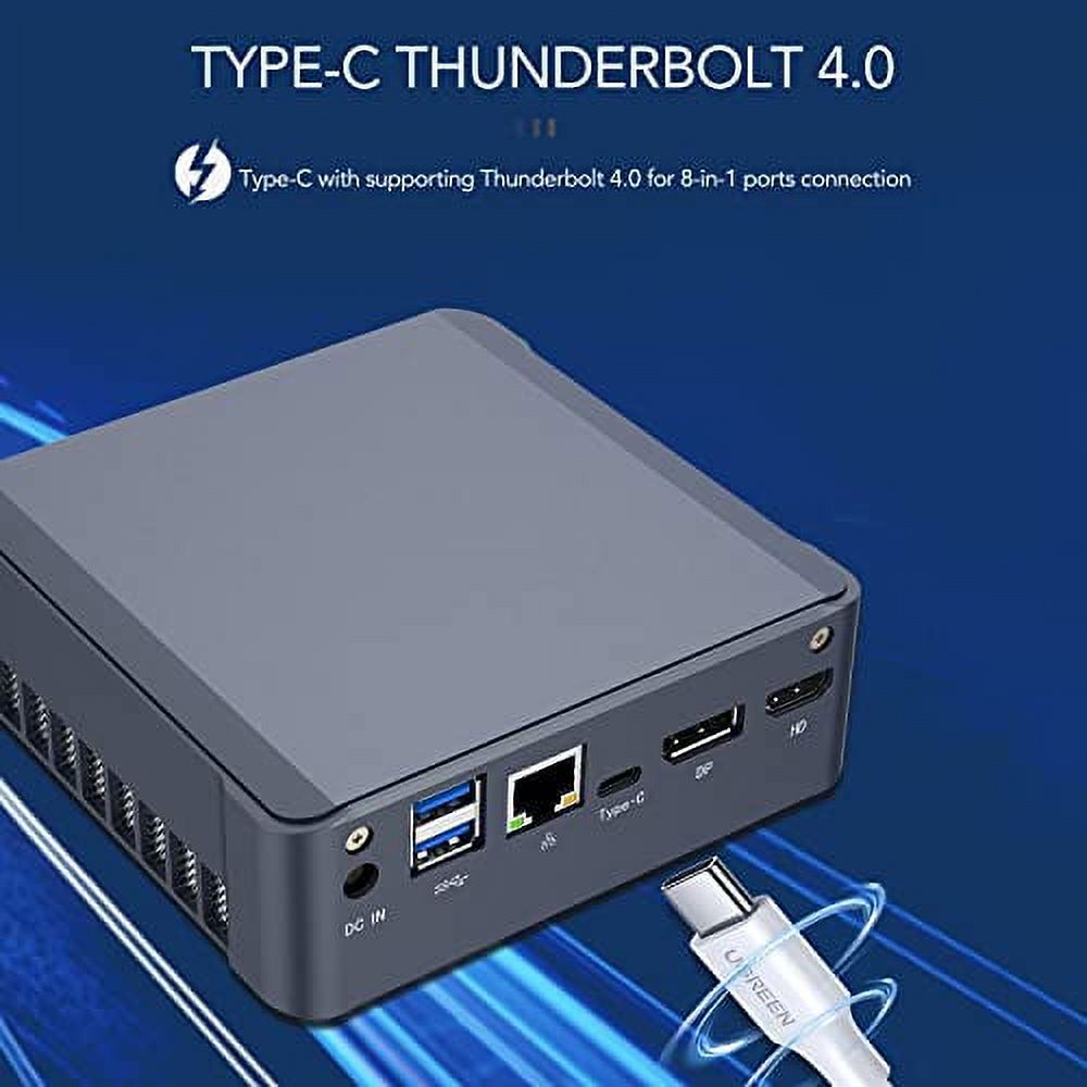 11th Mini PC Windows 11, Core i5 1135G7, 16GB DDR4 RAM 1TB NVME SSD, HD2.0, DP, 4K HTPC, USB-C full feature, Thunder-bolt4, Gigabit Lan, Dual Band Wifi 9260AC, BT5.0, Small Form Factor Computer
