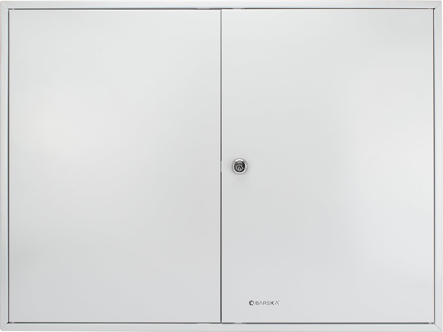 Barska 600 Position Key Cabinet with Key Lock, Grey