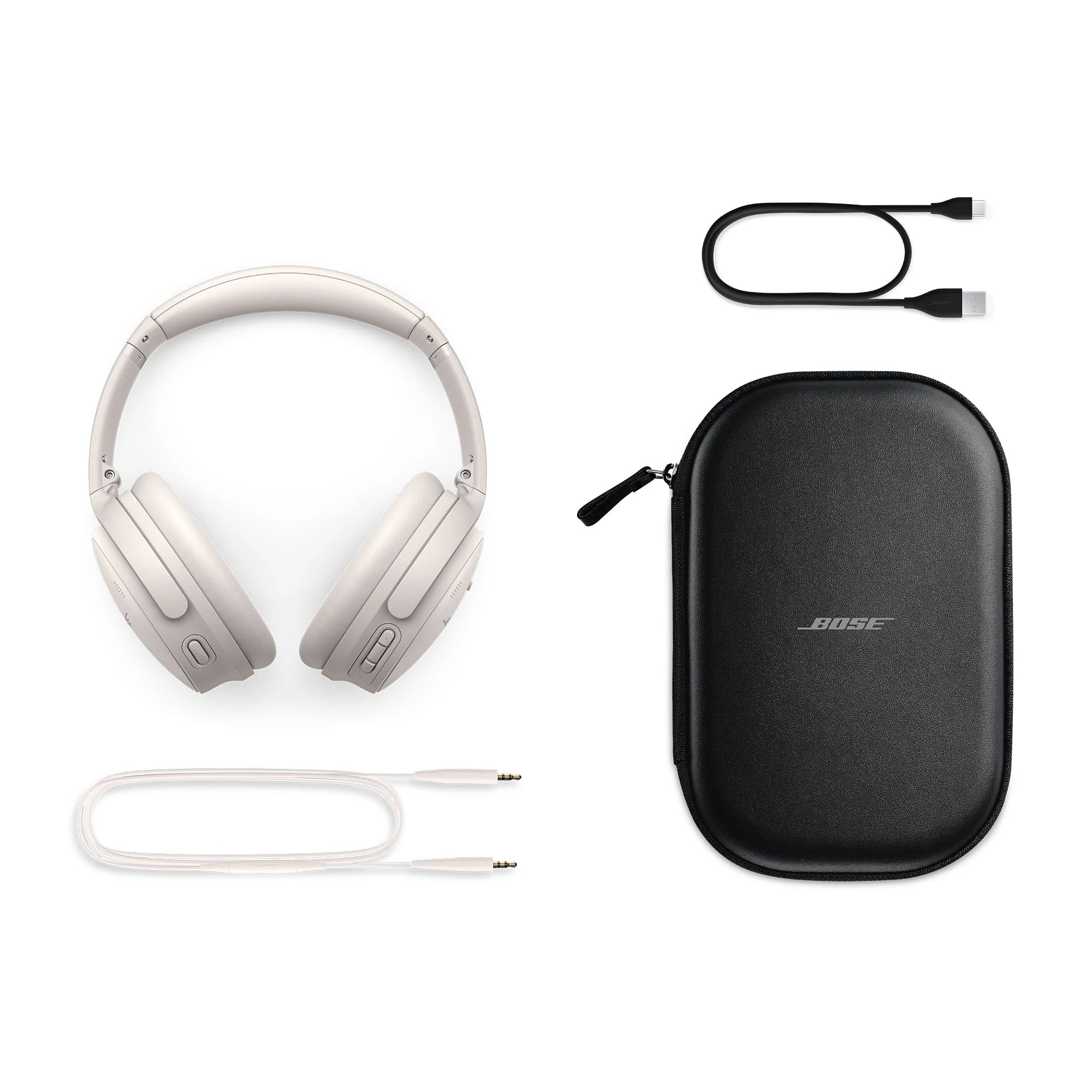 Bose QuietComfort Headphones Noise Cancelling Over-Ear Wireless Bluetooth Earphones, Black