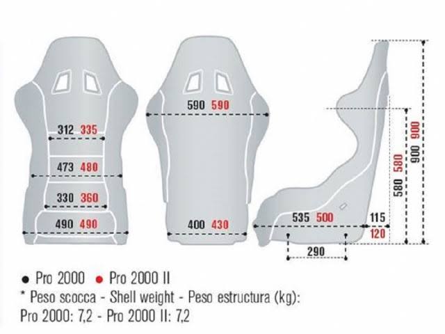 Sparco 008083FNR Pro 2000 Competition Seat Black