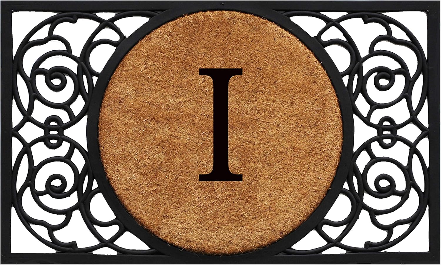 Calloway Mills 180031830B Armada Circle Monogram Doormat, 18" x 30" (Letter B)