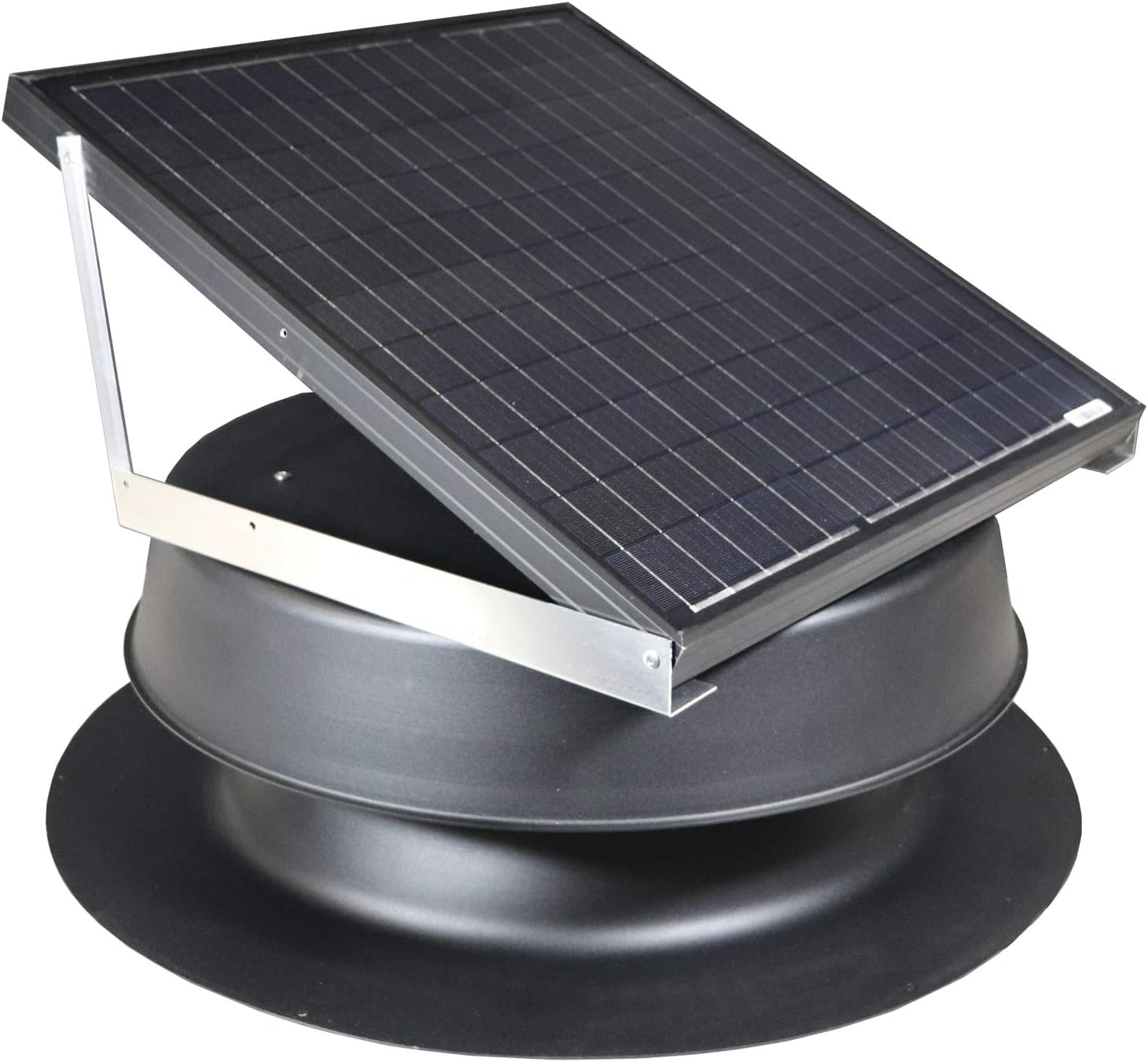 Solar Attic Fan 48-watt - Black - with Lifetime Warranty - Florida Rated by Natural Light