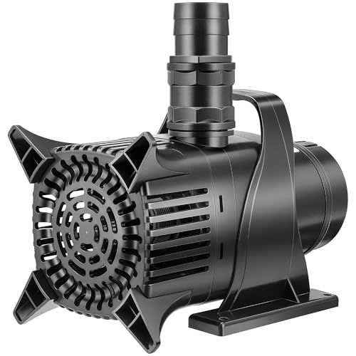 VIVOSUN 5284 GPH Submersible Water Pump, 400W Pond Pump, Ultra Quiet Aquarium Pump with 29.5FT Lift Height for Pond, Waterfall, Fish Tank, Statuary, Hydroponic