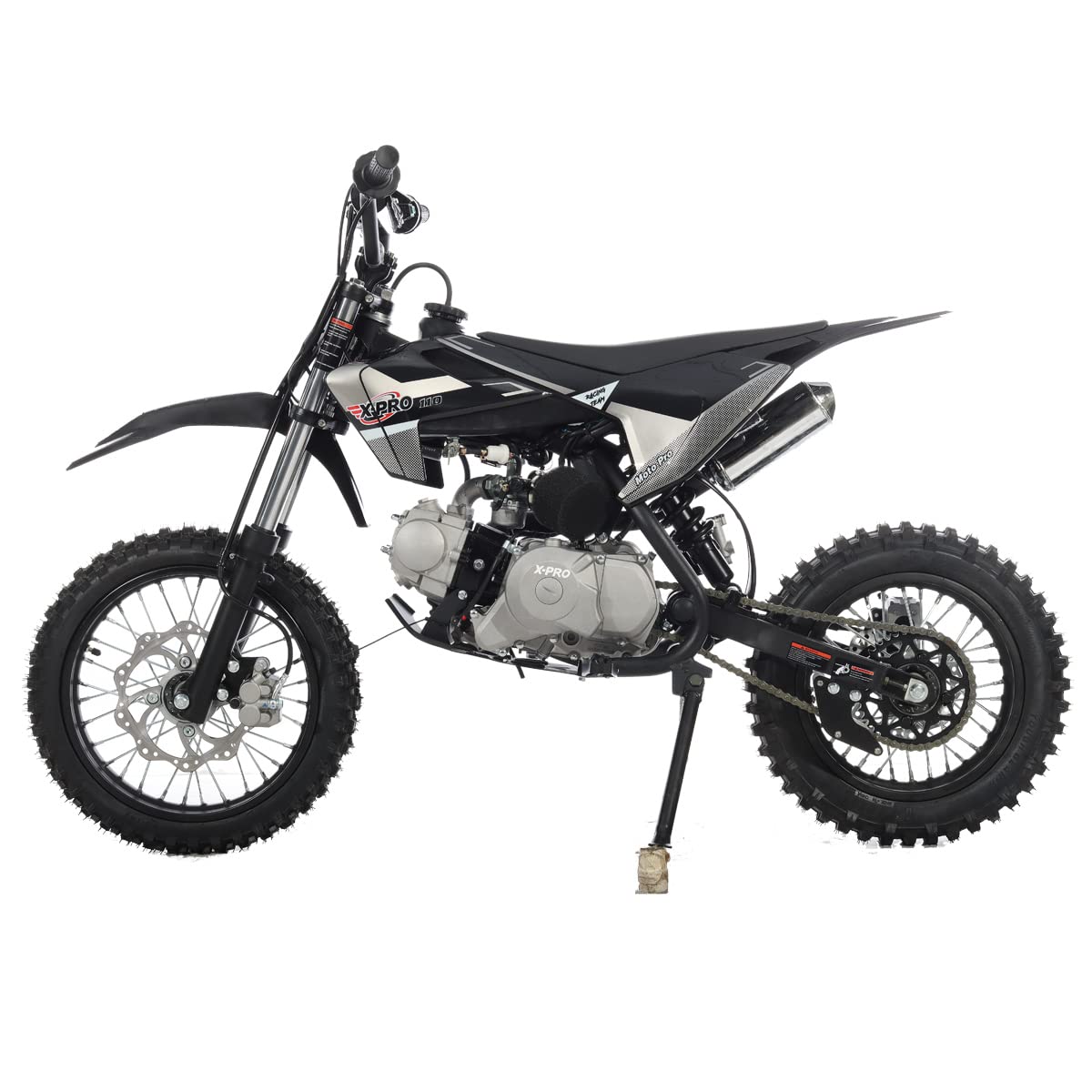 X-Pro New DB-K013 110cc Gas Pit Dirt Bike with Automatic Transmission, Electric Start. 14"/12" Tires!