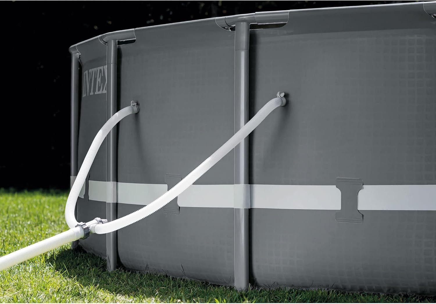 Intex Ultra XTR Deluxe Above Ground Swimming Pool Set, Includes Cartridge Sand Filter Pump, SuperTough Puncture Resistant, Rust Resistant, 26' x 52"
