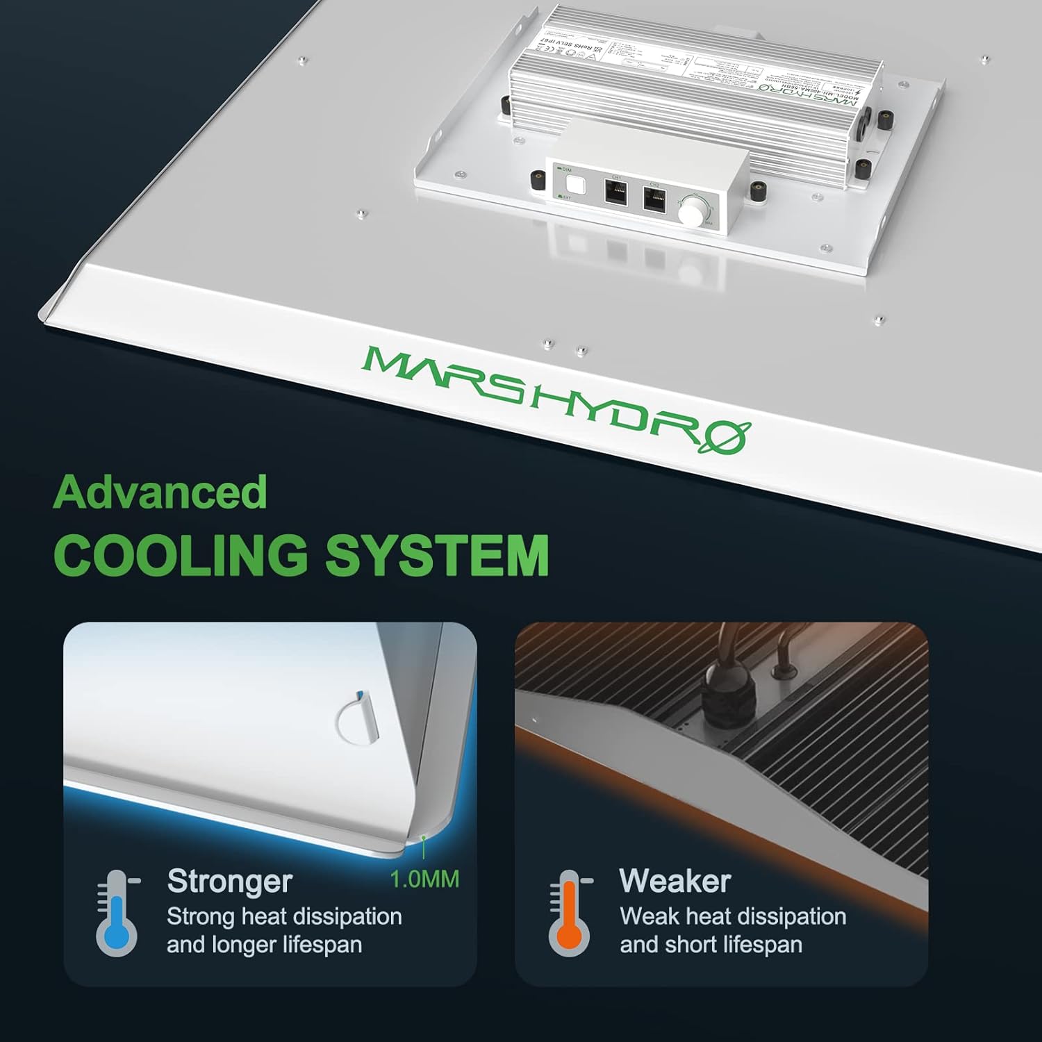 MARS HYDRO TS3000 with VG40 2FT Led Grow Light for Indoor Plant Growing