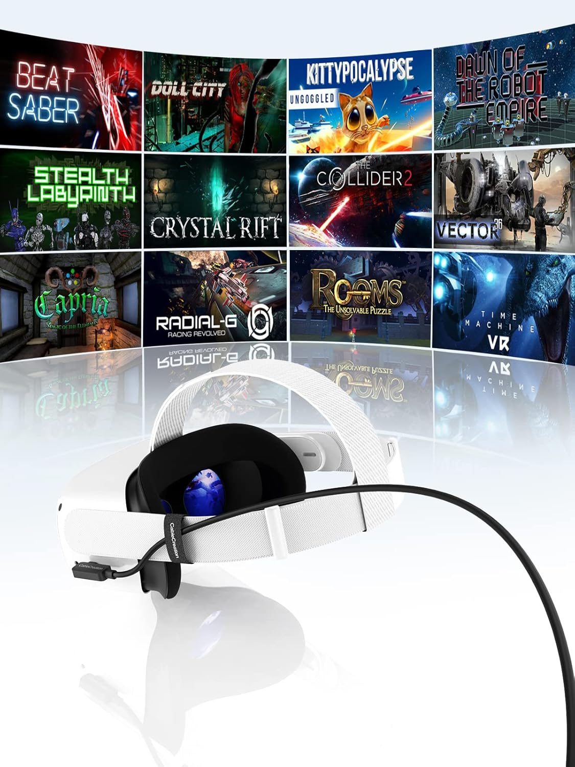 Quest Link Cable 16.4FT, CableCreation USB 3.2 Gen1 USB C to A Oculus Quest Link Cable High Speed 5 Gbps Data Compatible with Quest/Quest 2 Virtual Reality Headsets and Gaming PC, 5 Meters