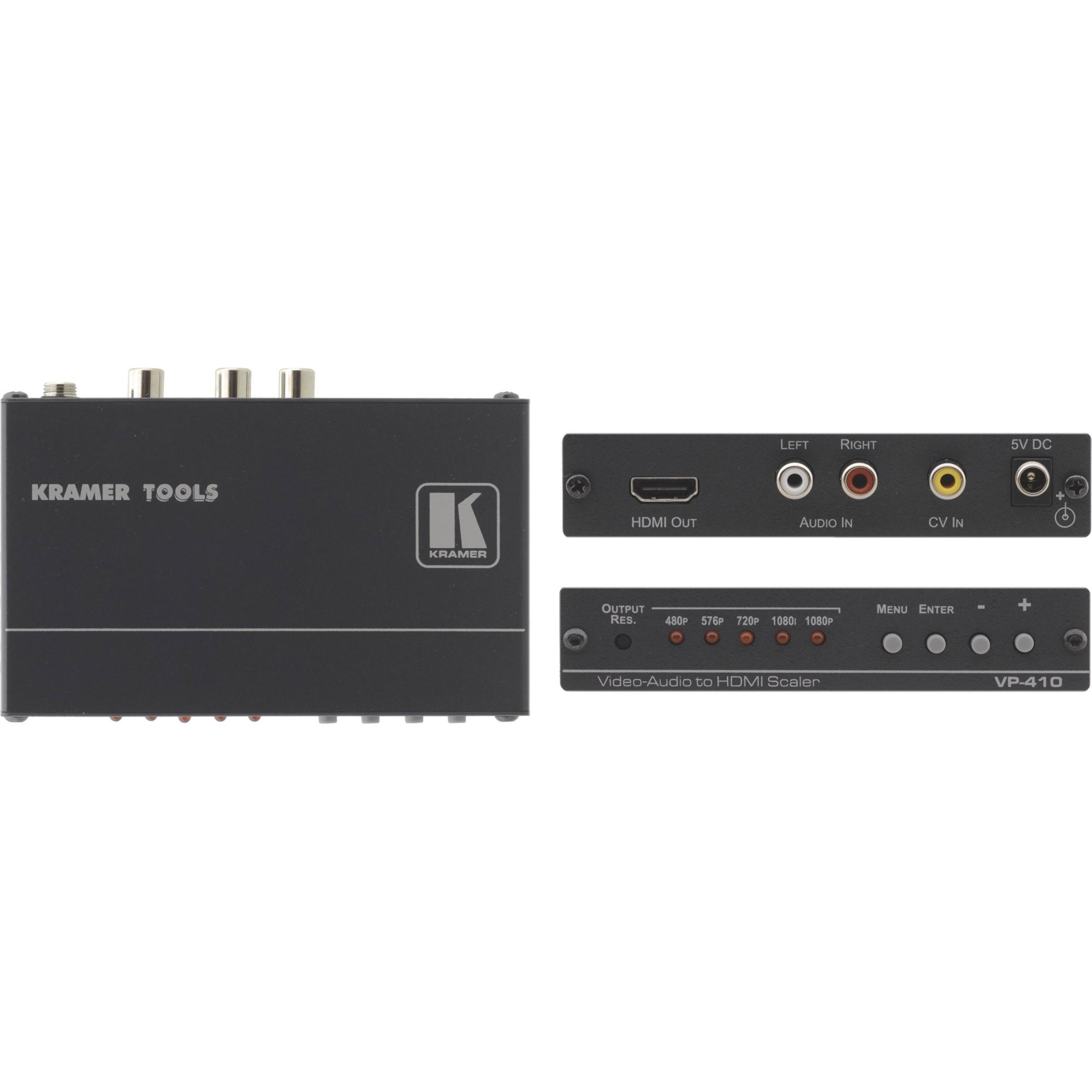 Kramer VP-410 Composite Video & Stereo Audio to HDMI Scaler