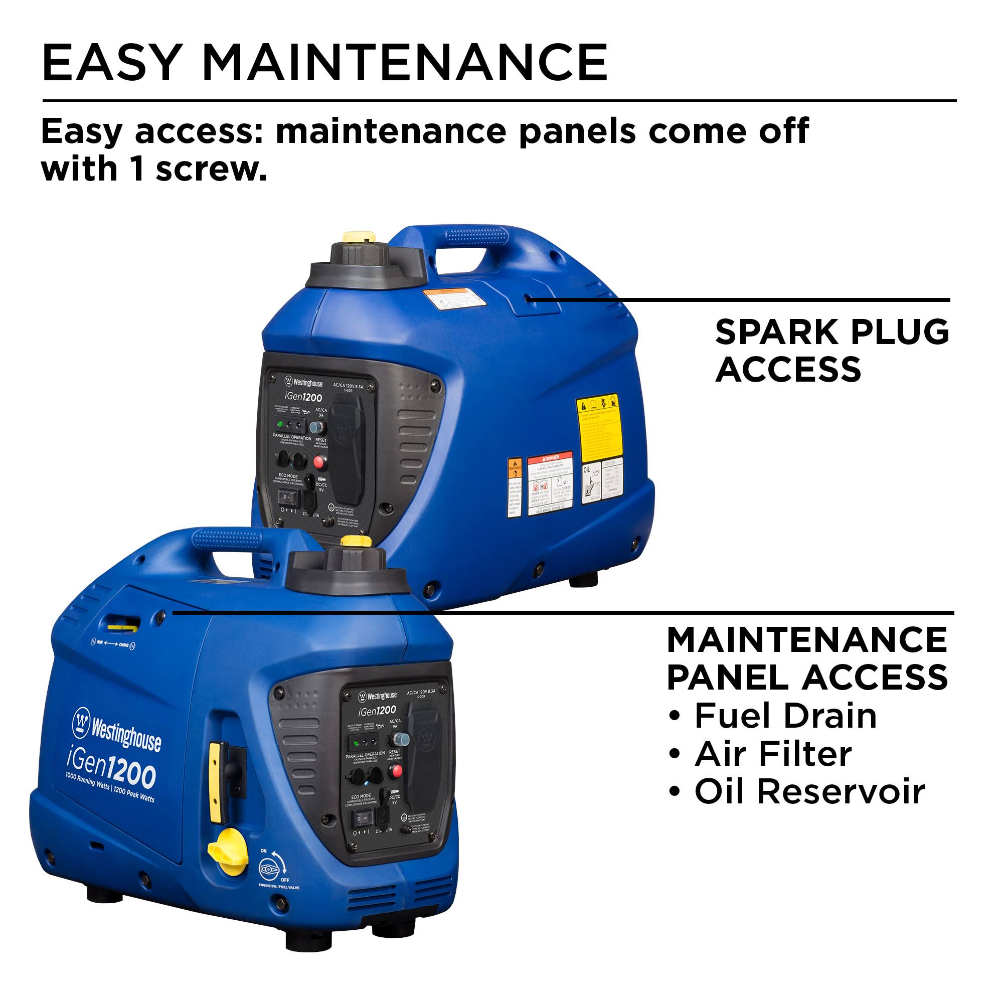 Westinghouse iGen1200 GAS Powered Portable Inverter Generator