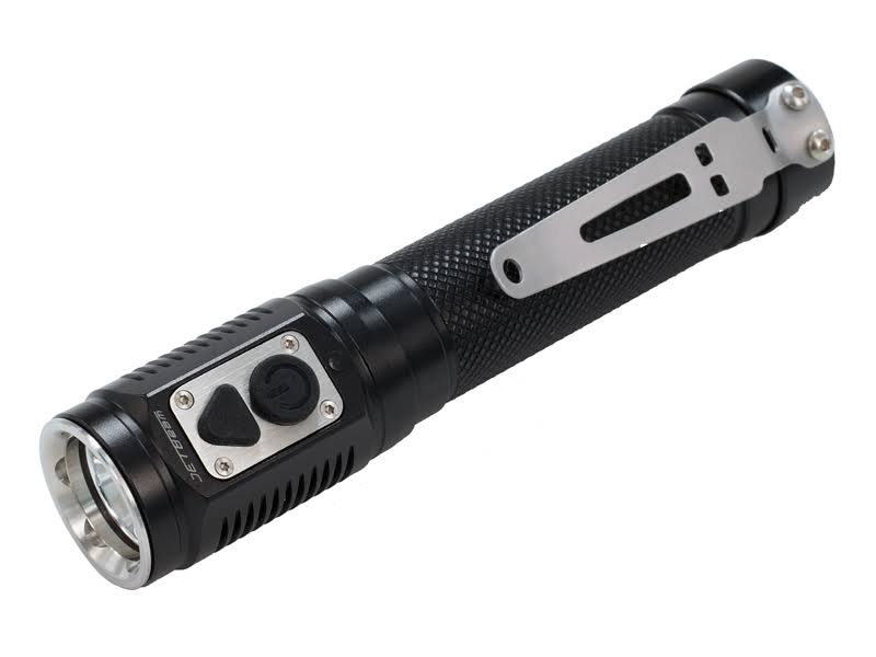 JETBEAM-SSC20-G2 Dual Switch Everyday Carry Flashlight with Cree G2 LED, Silver - 580 Lumens