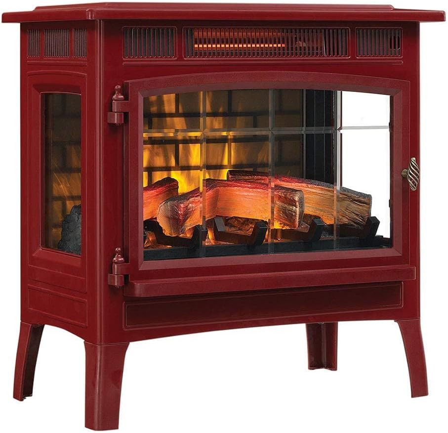 Duraflame 3D Infrared Electric Fireplace Stove with Remote Control - Portable Indoor Space Heater - DFI-5010 (Black)
