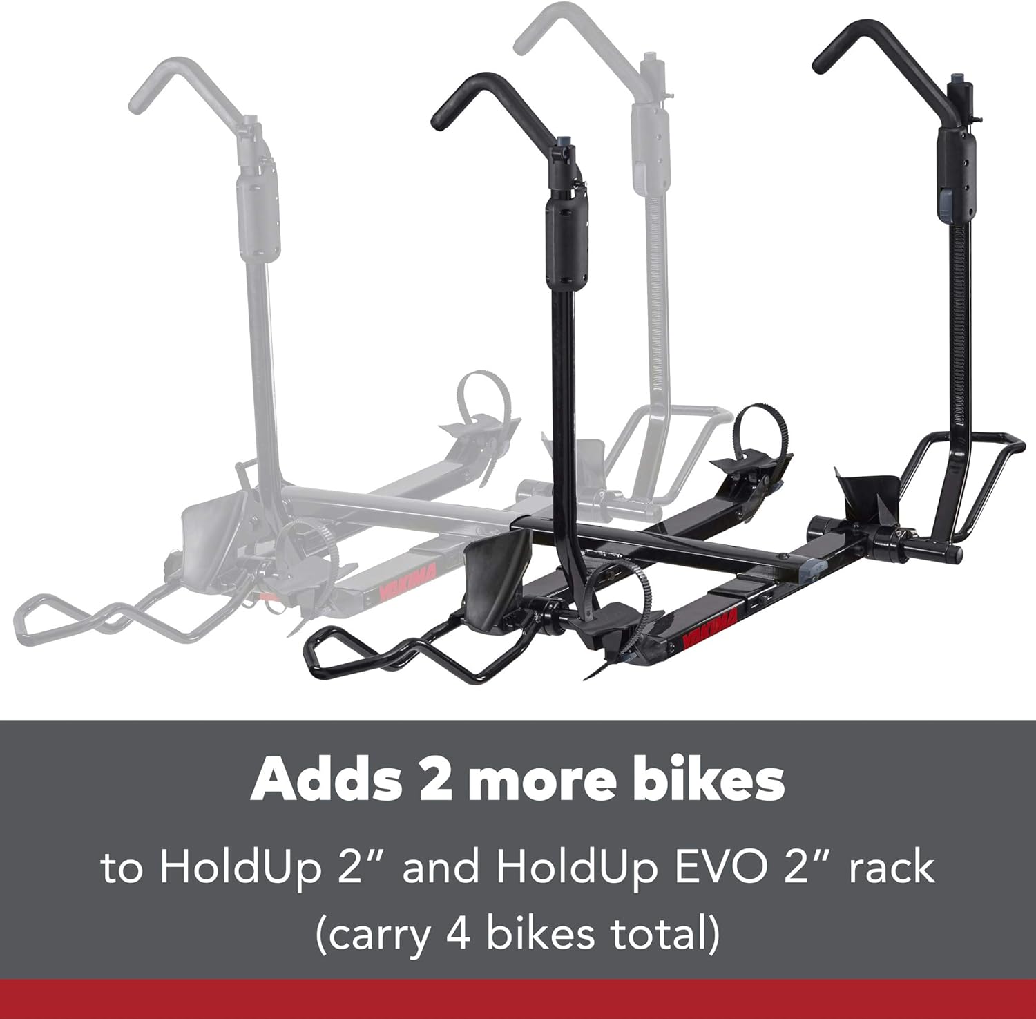 YAKIMA - HoldUp EVO 2 Hitch Mounted Tray Bike Rack, 2 Bike Capacity