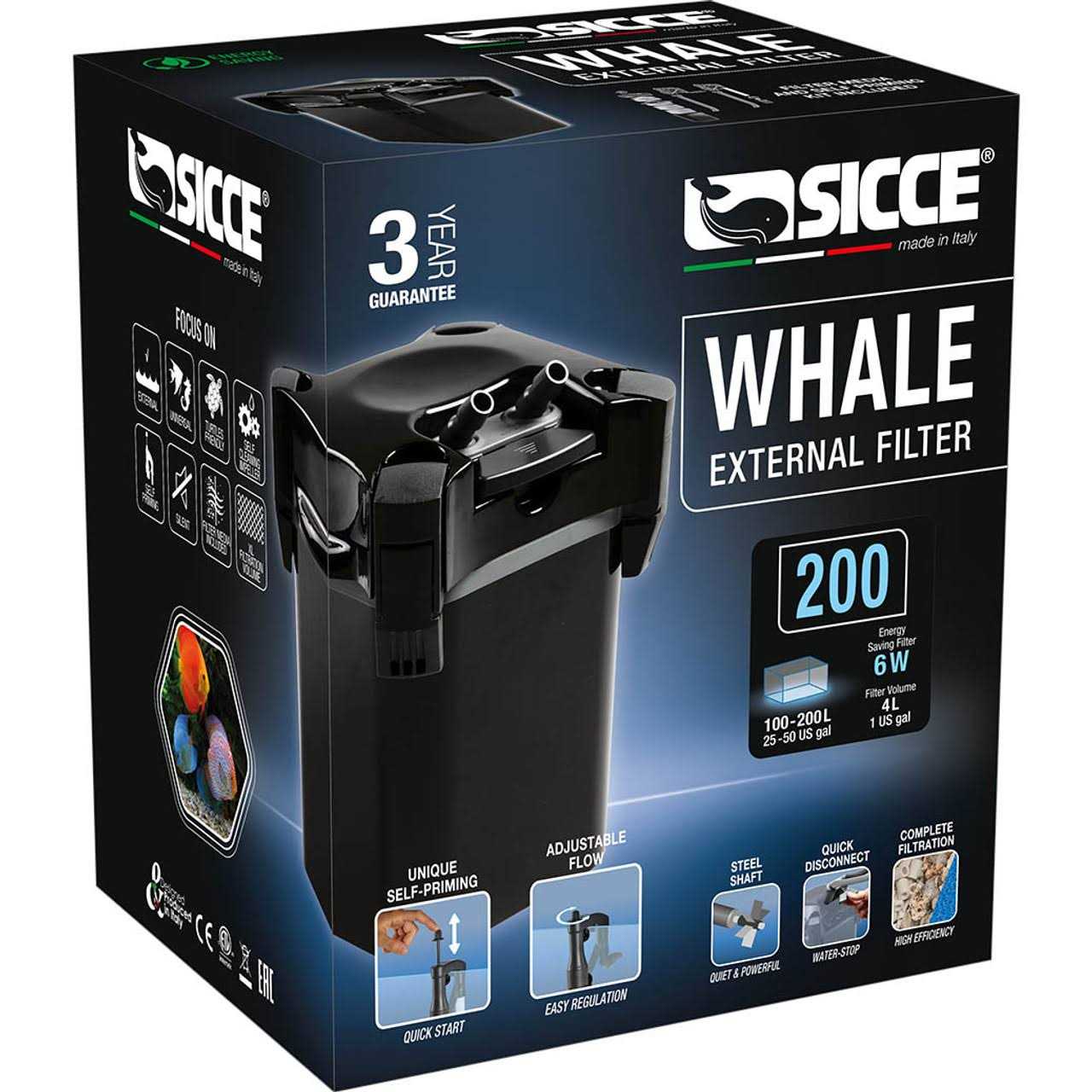 Sicce Whale 200 Canister Filter - Pet Supplies online store