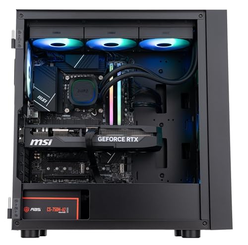 ABS Cyclone Aqua Gaming PC - Windows 11 - Intel Core Ultra 7 265KF - GeForce RTX 5070 - DLSS 4 - AI-Powered Performance - 32GB DDR5 6000MHz - 1TB M.2 NVMe SSD - CA265KF5070