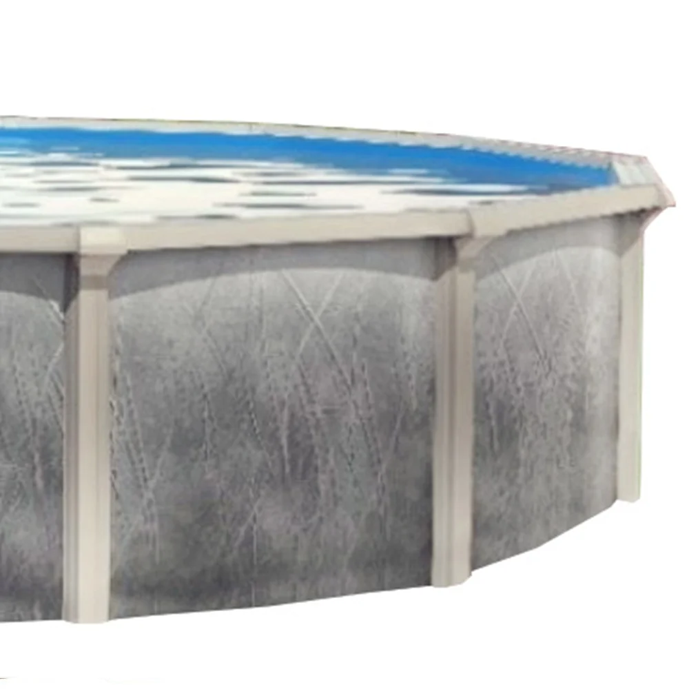 Lake Effect Pools 18' x 52" Round Explorer Galvanized Steel Frame Above Ground Swimming Pool