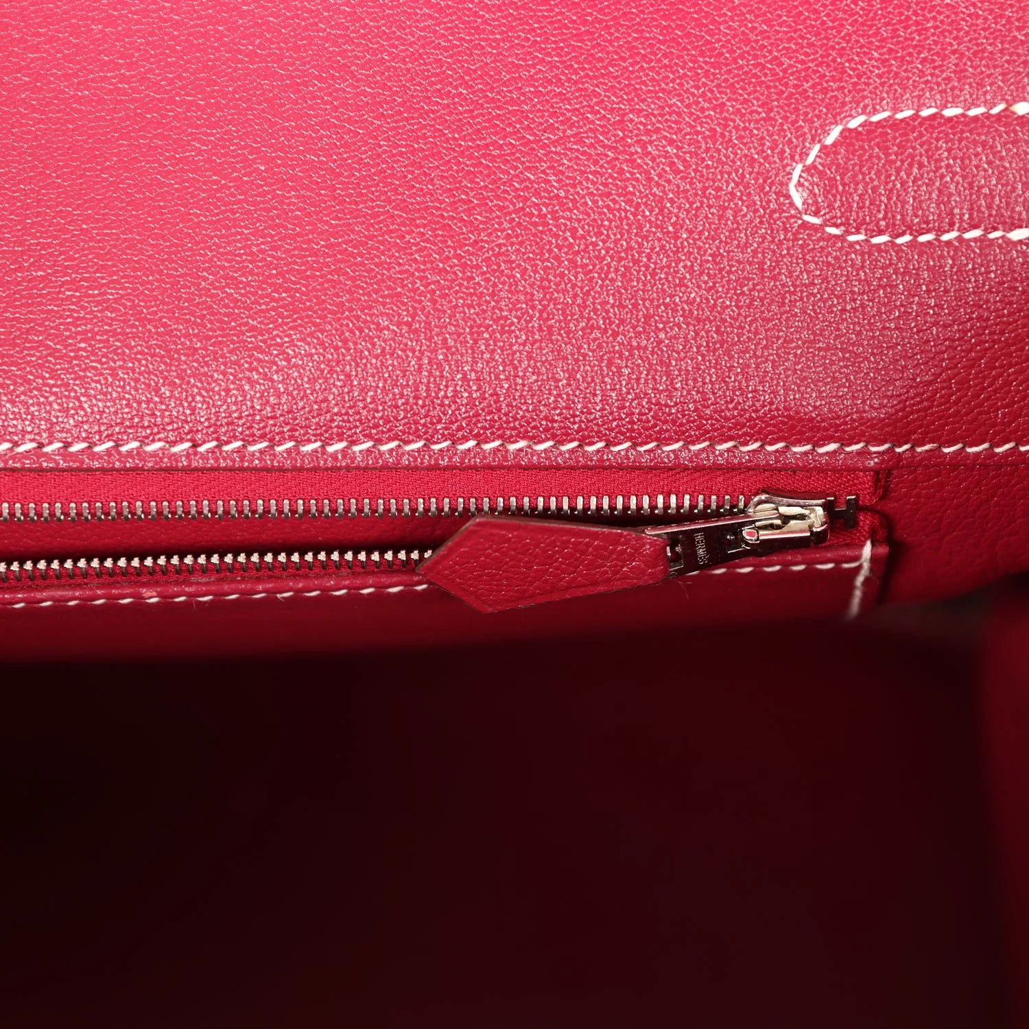 Pre-owned Hermes Birkin 35 Rose Tyrien Candy Epsom Palladium Hardware