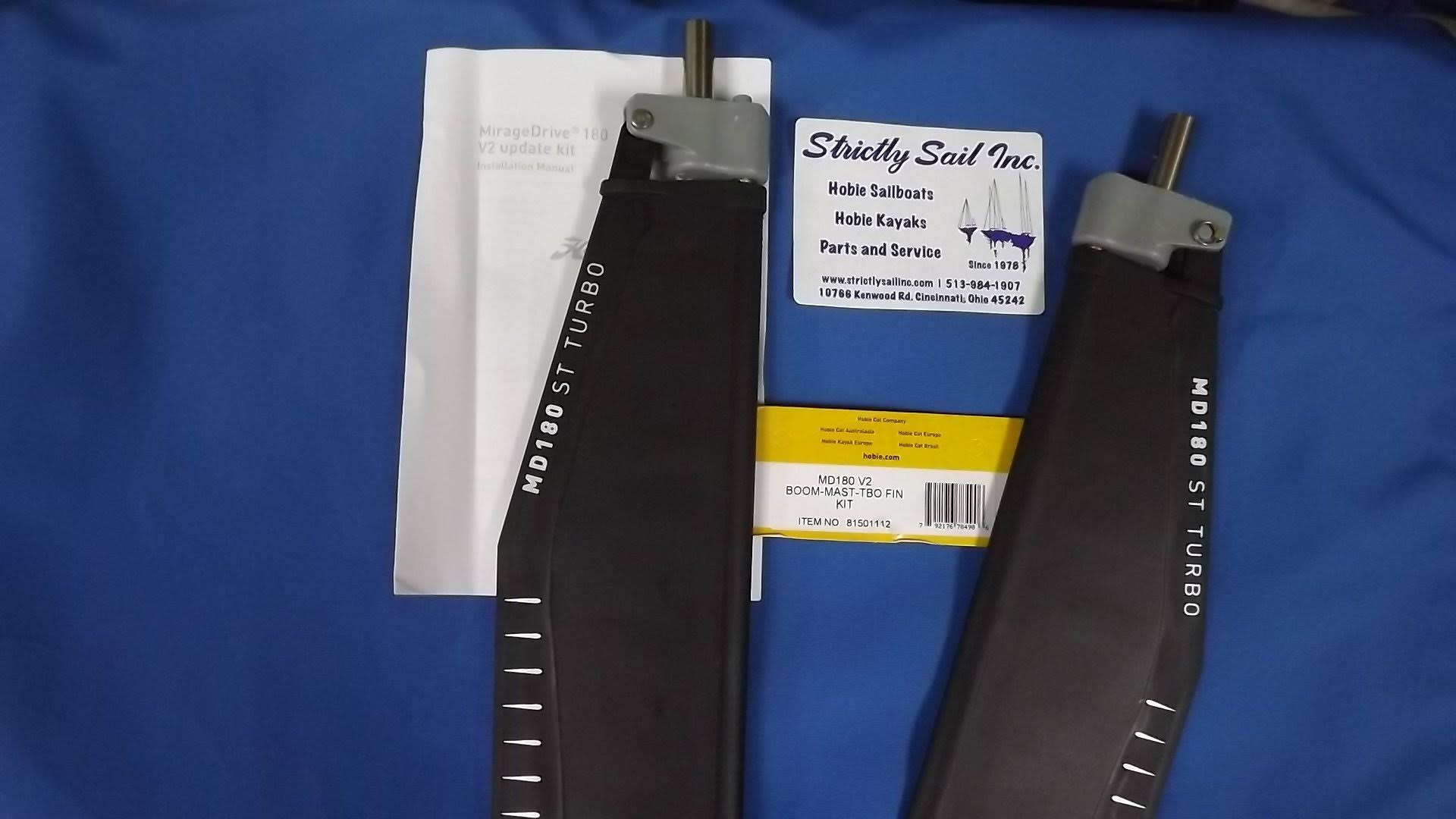 Hobie MD180 V2 Boom Mast Turbo Fin Kit