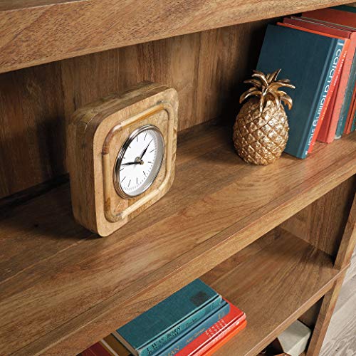 Sauder 5 Tier Book Shelf Wooden Bookcase Multipurpose Bookshelf for Home Office, Living Room, in Chalked Chestnut