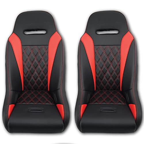 Talon 1000 Suspension Seats (Pair) (Apex, Red)