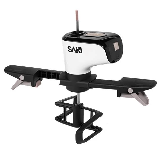 Saki Automatic Pot Stirrer for Cooking, with 2 Speeds, Adjustable, Hands Free