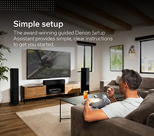 Denon AVR-X3800H 9.4-Ch Receiver - 8K UHD Home Theater AVR (105W X 9) Built-in Bluetooth, Wi-Fi & HEOS Multi-Room Streaming, Dolby Atmos, DTS:X, IMAX Enhanced & Auro 3D