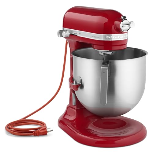 KitchenAid KSM8990CU 8-Quart Commercial Countertop Mixer, 10-Speed, Gear-Driven, Contour Silver