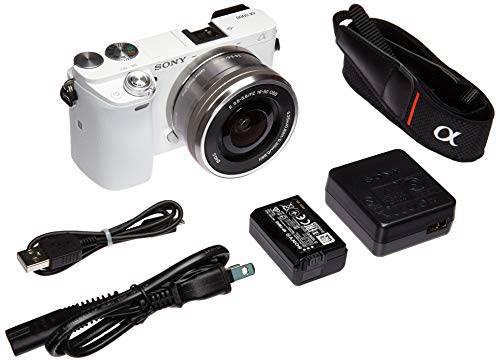 Sony Alpha a6000 Mirrorless Digitial Camera 24.3MP SLR Camera with 3.0-Inch LCD (Black) w/ 16-50mm Power Zoom Lens (Renewed)