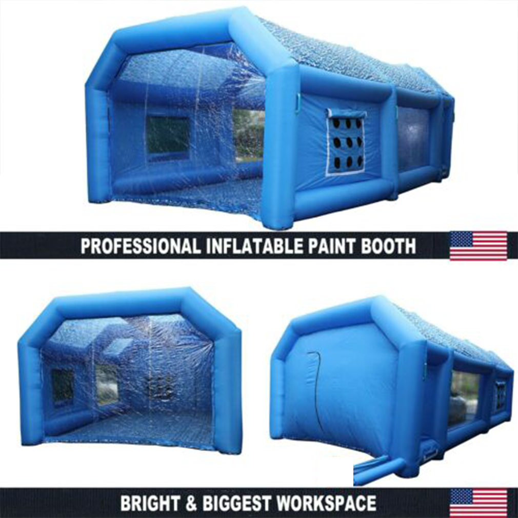 WGIA 28x15x10FT (NO blowers) paint booth inflatable tent car paint portable cabin