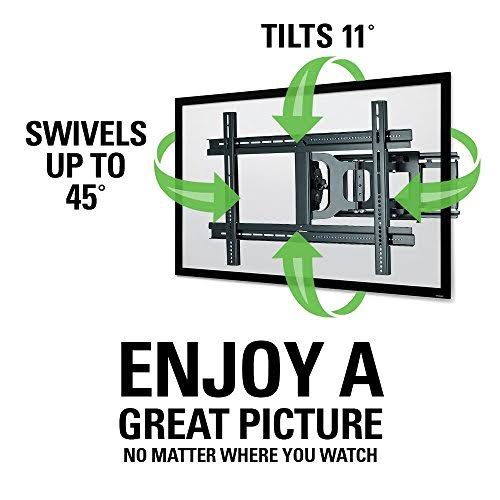 Sanus MLF13-B1 Articulating Universal Wall Mount for 37-80-Inch Screen