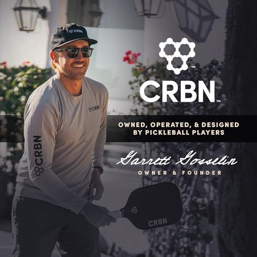 CRBN X Series Power Pickleball Paddle - Carbon Fiber Pickleball Paddle with Foam Injected Edges for Expanded Sweet Spot