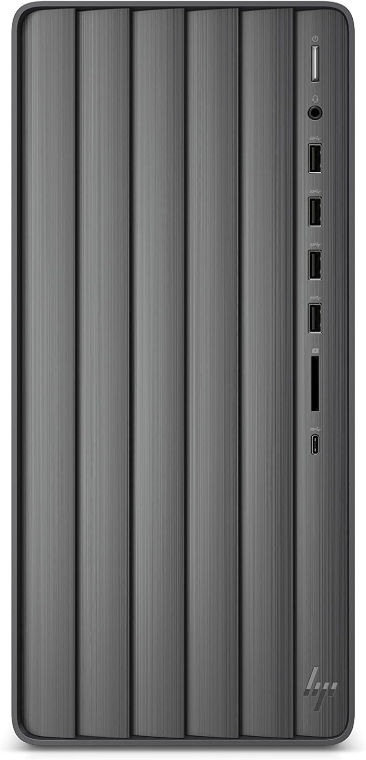 HP Envy Desktop Computer, Intel UHD Graphics 770, 12th Gen Intel Core Processor, 16 GB RAM, 512 GB SSD, Windows 11 Home OS, USB Ports, HP QuickDrop, Wi-Fi 6 & Bluetooth Combo (TE01-3020, 2022)
