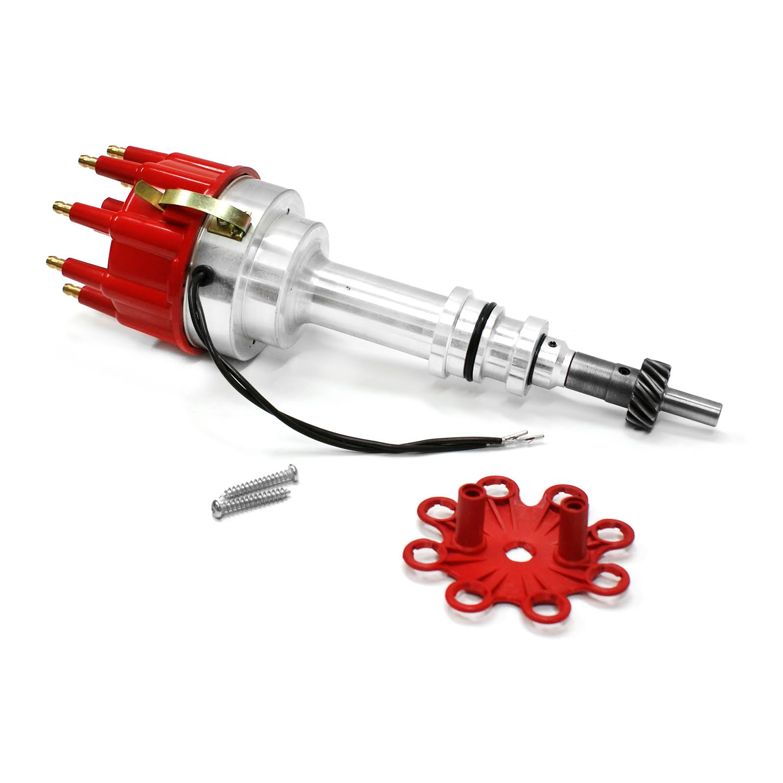 Speedmaster Ford 351W Windsor 8000 Series Pro Billet Distributor [Red]