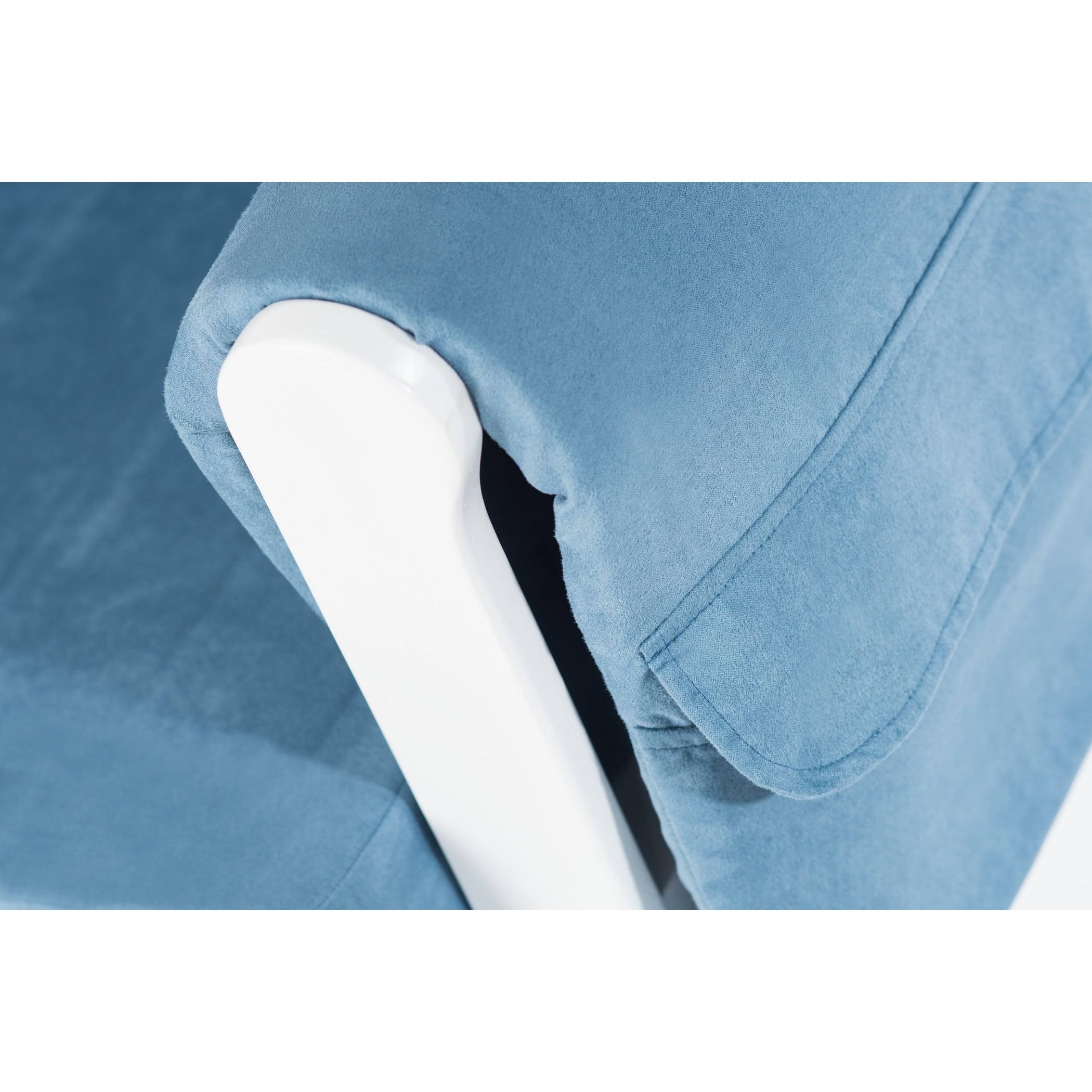 Foundations SafeRocker Standard Glider Rocker White/Blue