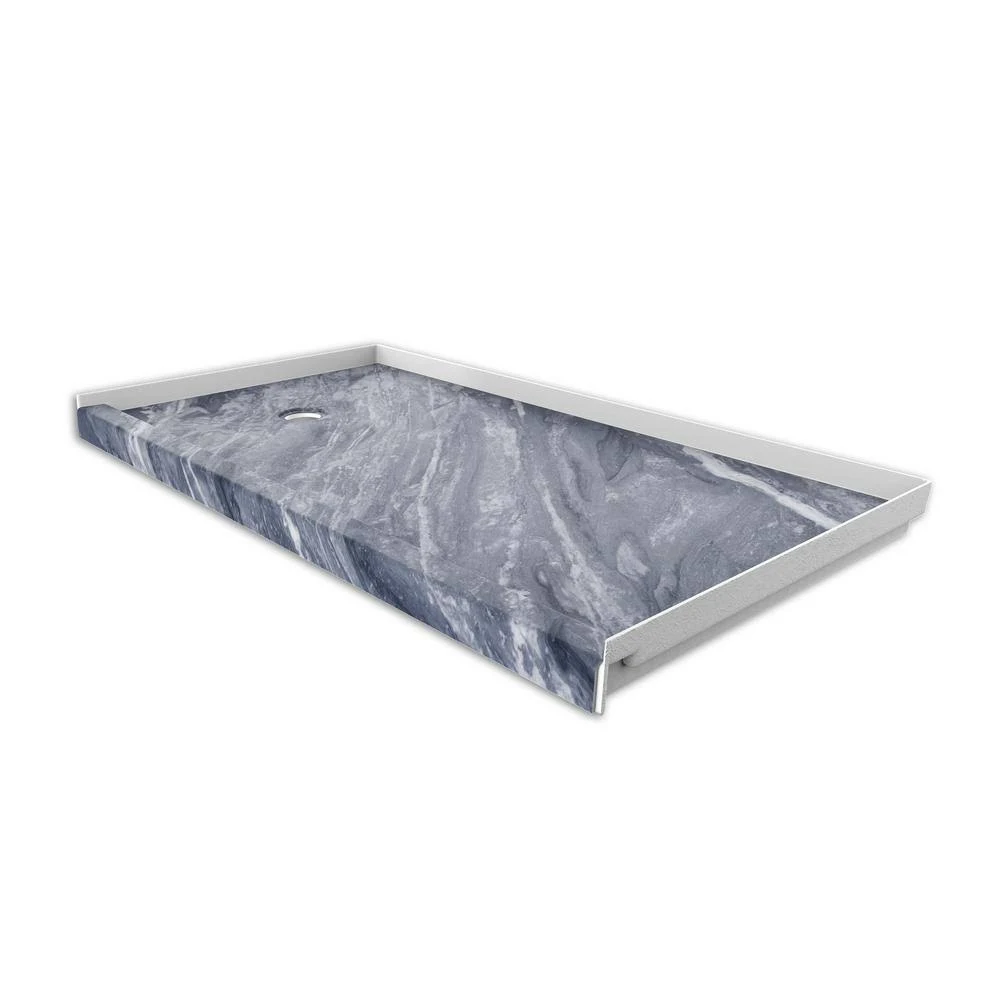 FlexStone 30 in. x 60 in. Single Threshold Shower Base with Left Hand Drain in Beaumont