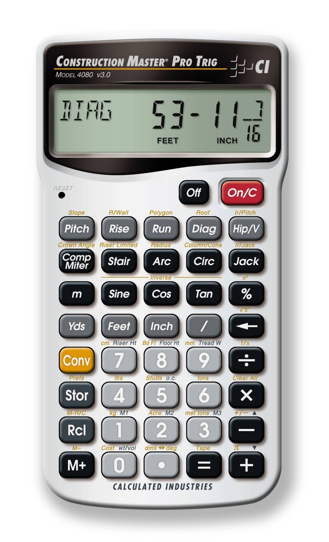 Calculated Industries 4080 Construction Master Pro Trig Calculator