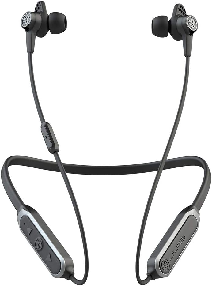 JLab Epic ANC Earbuds | Active Noise Canceling | Be Aware Audio | Bluetooth 5 | 25+ Hour Battery Life | IP54 Sweat Resistant | Universal Music Control | Bluetooth Headphones | Black