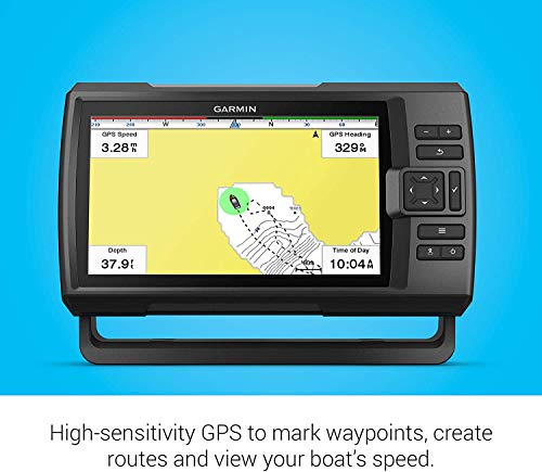 Garmin Striker Vivid 9sv Bundle with Transducer and Protective Cover, 9-inch Color Fishfinder, Vivid Scanning Sonar Color Palettes 010-02554-00