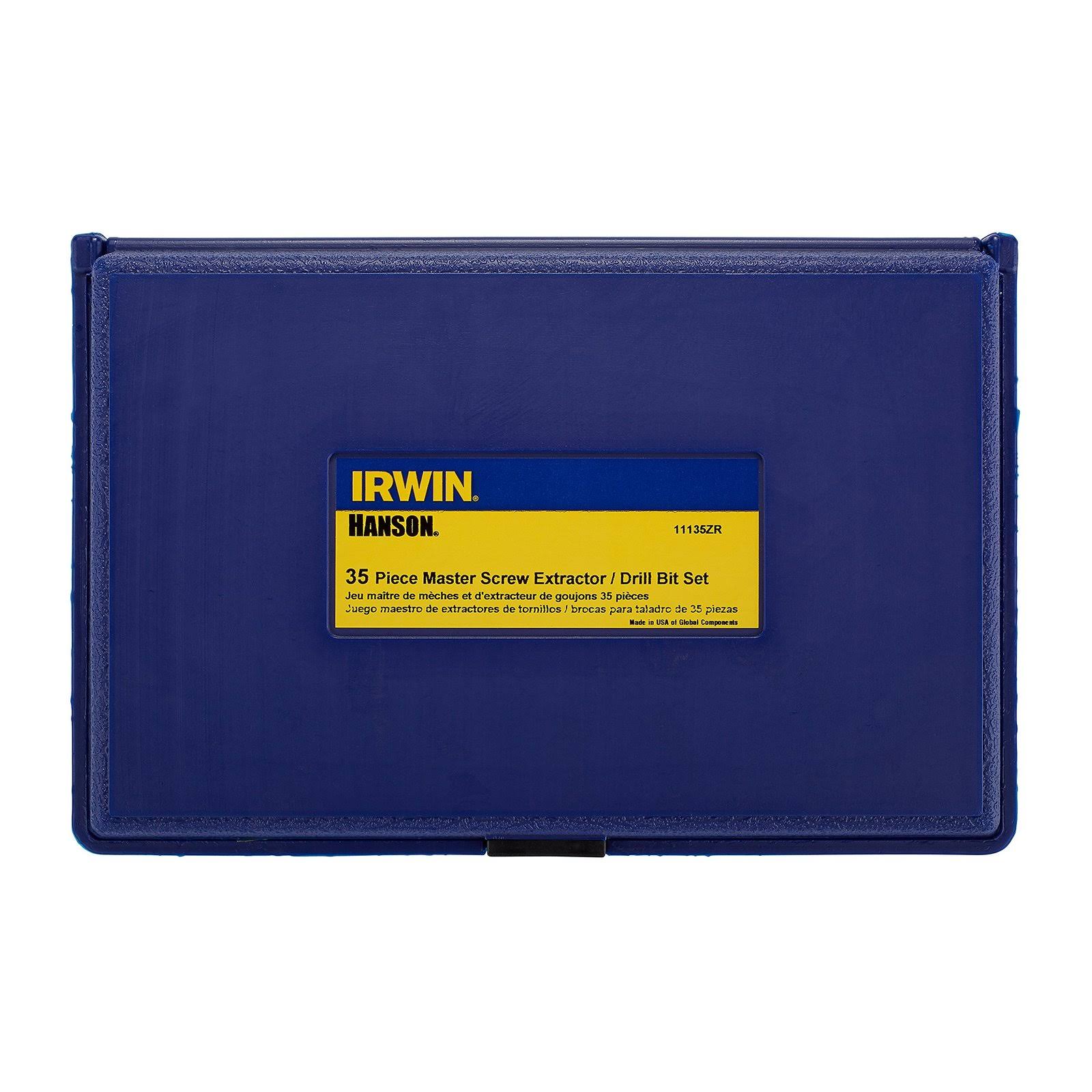 Irwin Screw Extractor/ Drill Bit Set, 35-Piece (11135ZR)
