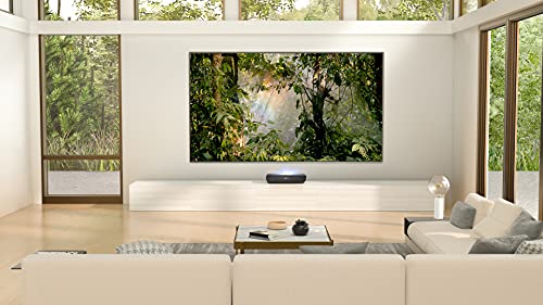 Hisense 4K UHD Ultra-Short Throw Laser TV 100" High Gain ALR Screen, 2700 lumens, Compatible with Dolby Atmos, Google Assistant and Chromecast Built-in, Compatible with Alexa