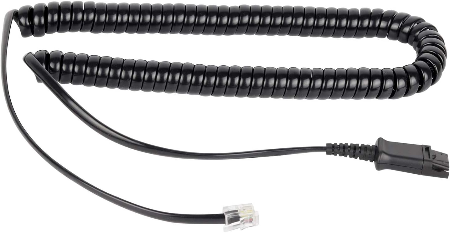 Headset QD (Quick Disconnect),Compatible with Plantronics Headset.QD Cable with Single 3.5mm Plug for Smartphones Mobile Phones,Laptop etc