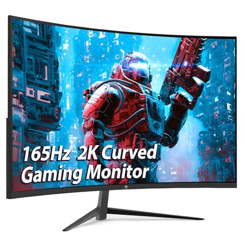 Z-Edge 32-inch Curved Gaming Monitor 16:9 1920x1080 240Hz 1ms Frameless LED Gaming Monitor, AMD Freesync Premium Display Port HDMI Build-in Speakers