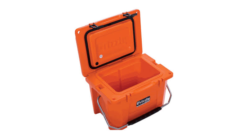 Grizzly Coolers 20 Quart Rotomolded Cooler, Orange