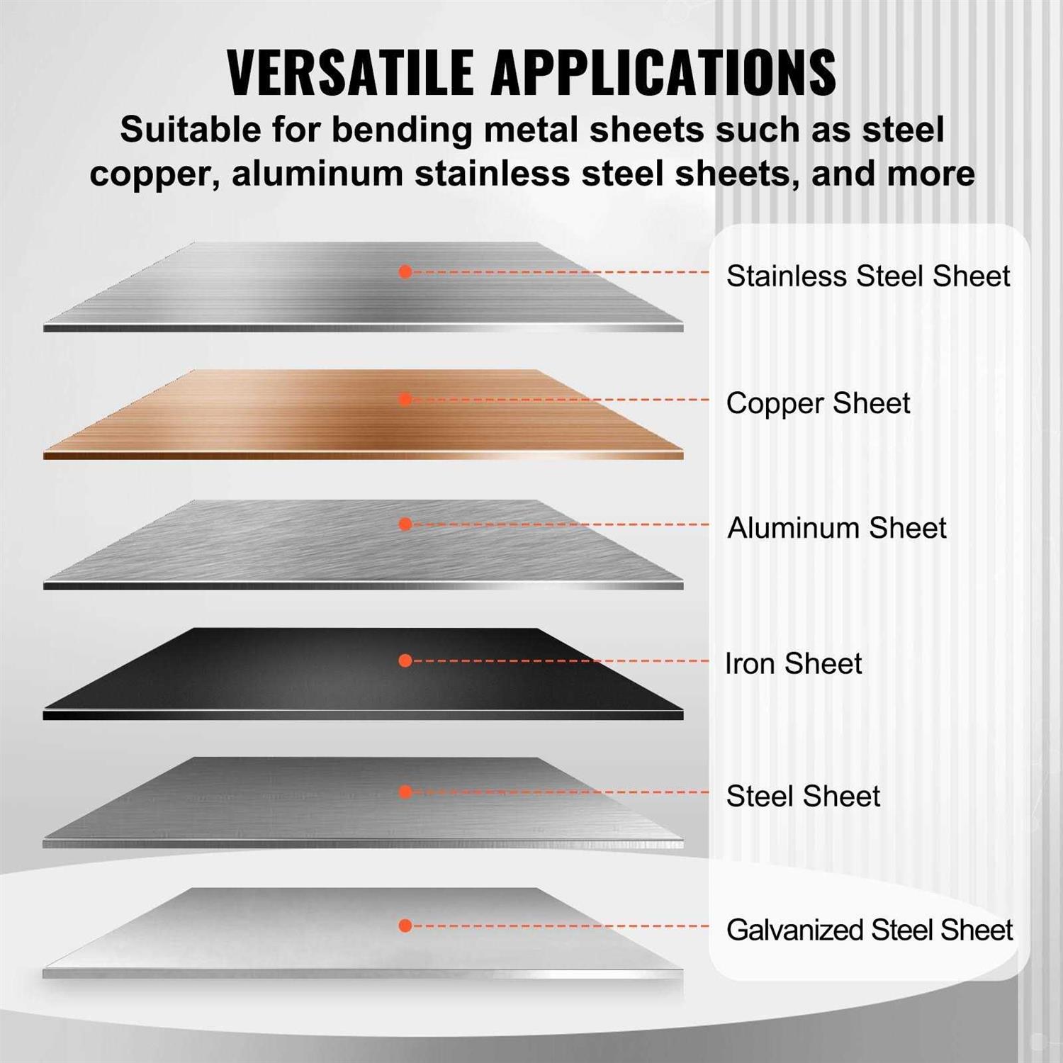 VEVOR Box and Pan Brake,0-130 Degrees Sheet Metal Bending Brake - Shop Hardware Tools Online Store