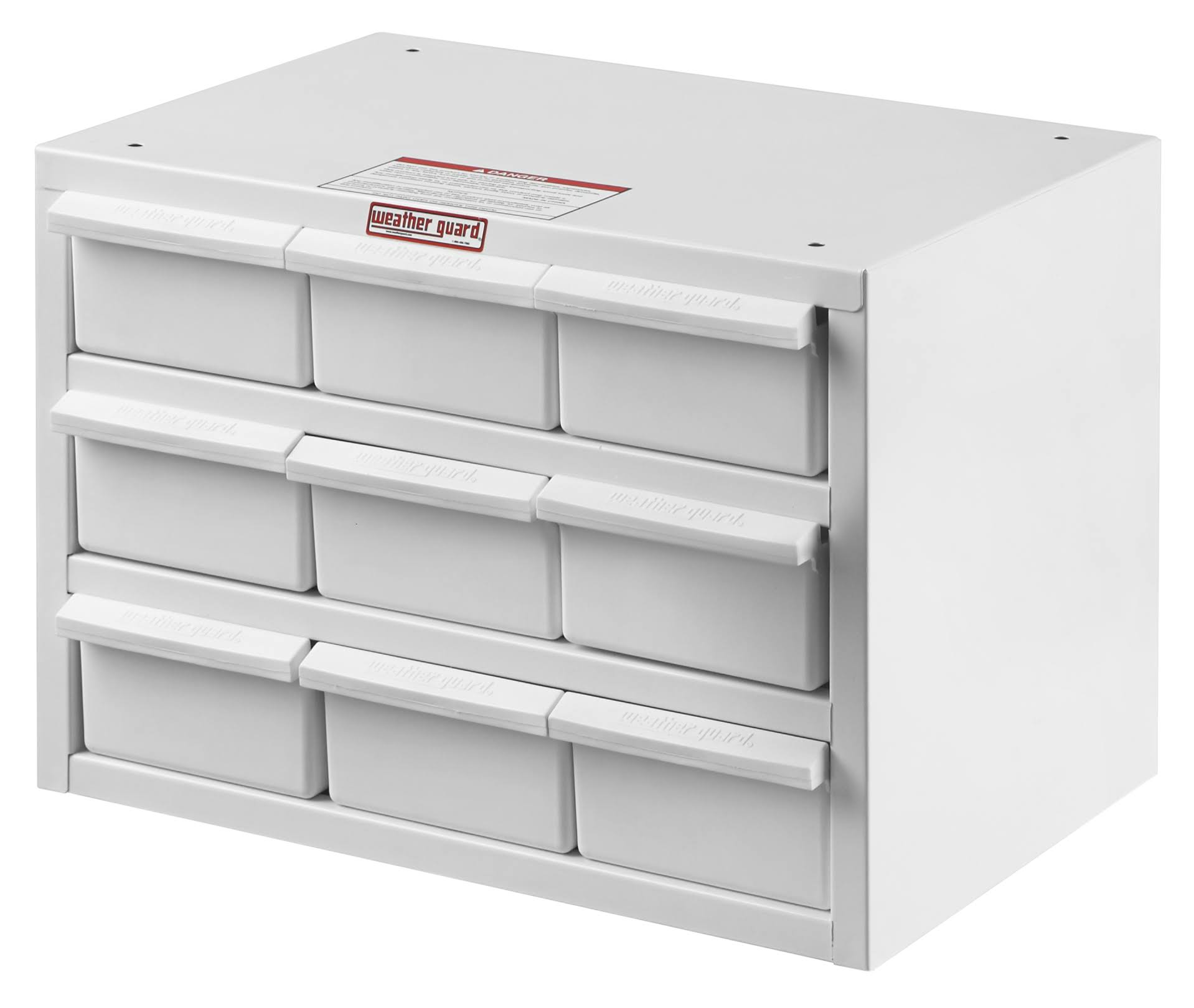 Weather Guard 9909-3-02 9 Bin Parts Cabinet