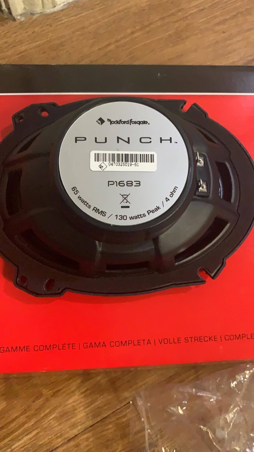 Rockford Fosgate P1683 Punch 6x22X8x22 3-Way Car Speakers