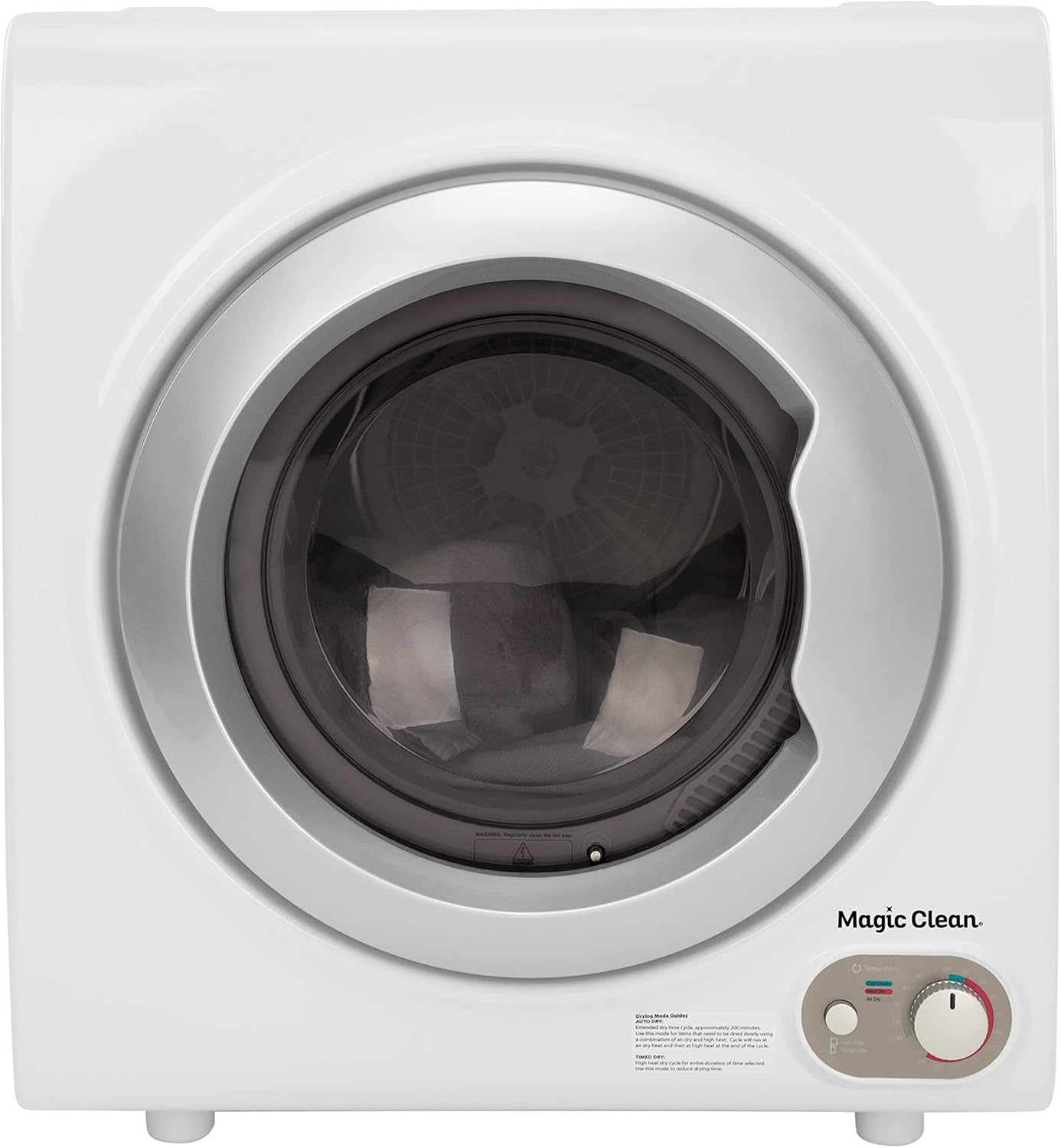 MCLD24WI Clothes Dryer Portable Front Loading for Laundry, Compact for Apartments, RV and More, White
