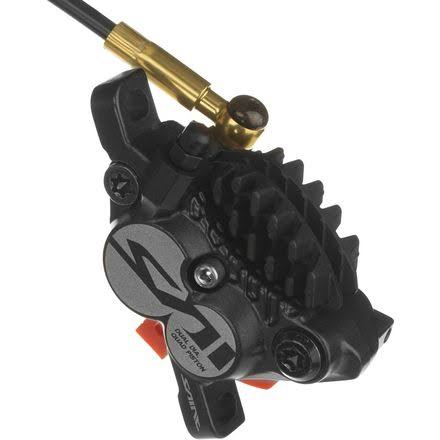 Shimano Saint M820-B Pre-Bled Rear Disc Brake with Metal Pad, Black / Gold